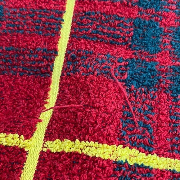 Vintage Plaid Towel Finley's Made in Scotland Holiday Red Green 21x38" Christmas - Picture 9 of 10